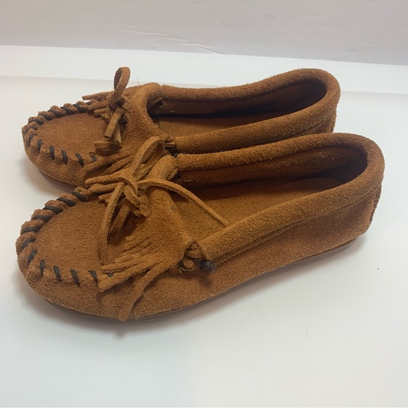 MINNETONKA flat shoes leather upper size 11 - Picture 3 of 9